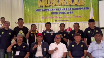 Dari Musorkab ke Amanah Baru, Bupati Buol Risharyudi Triwibowo Pimpin KONI 2025–2030