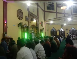 Suasana Tarawih Perdana di Masjid Besar An Nur, Jamaah Padati Ruang Shalat